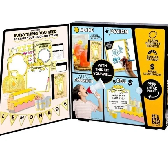 🌸 New Fashion Angels Lemonade Stand Kit, Everything Needed to Run A Kids 🍋 Stand - Picture 9 of 12